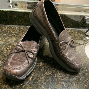 Cole Haan Gunnison Croc-Embossed Driving Moccasins size 11